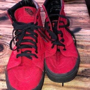 Red high top vans